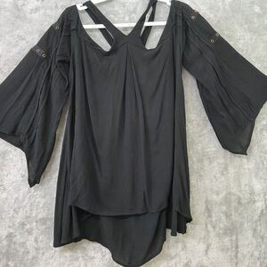 NWT Dark Coquette Whimsy Goth Y2K 90s blouse top women’s S cut outs grommets